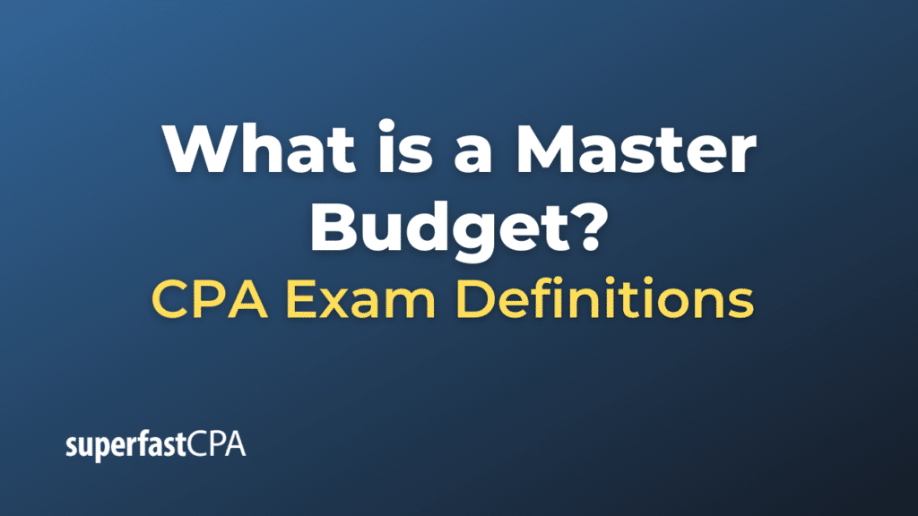 Master Budget