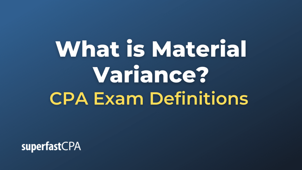 Material Variance