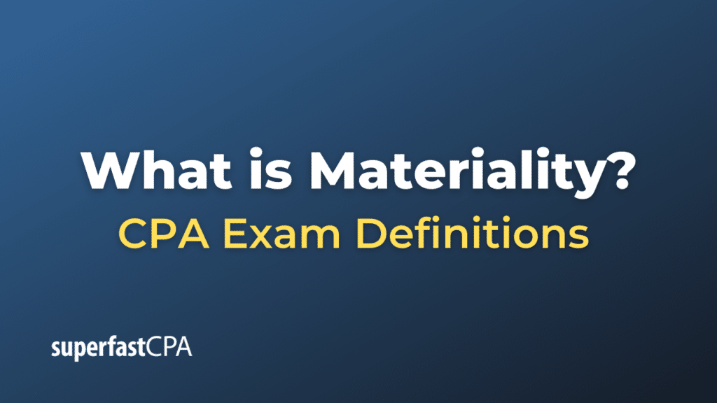 Materiality