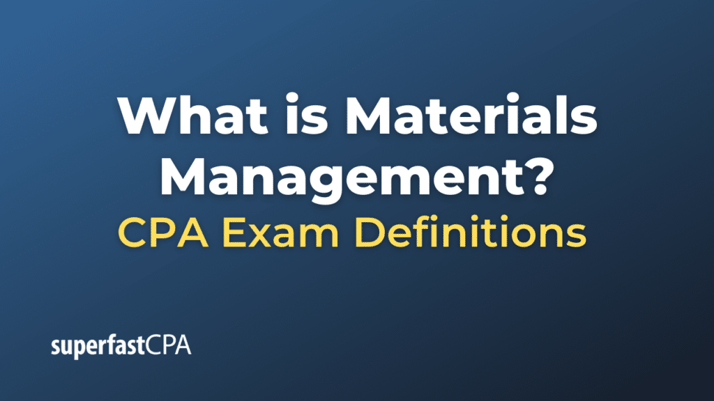 Materials Management