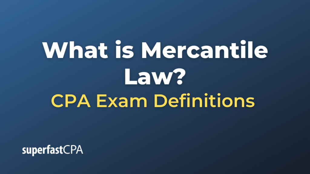 Mercantile Law