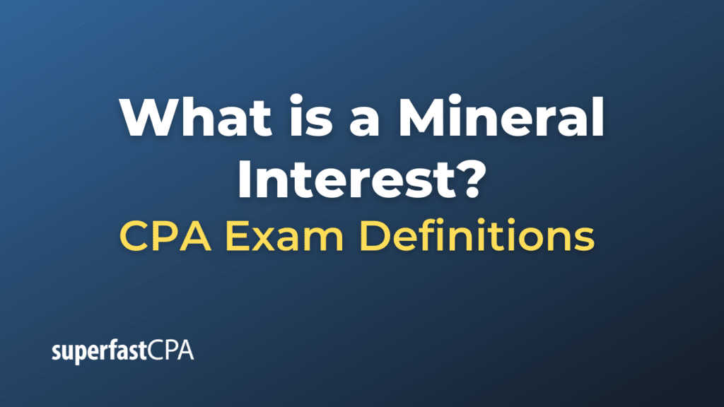 Mineral Interest