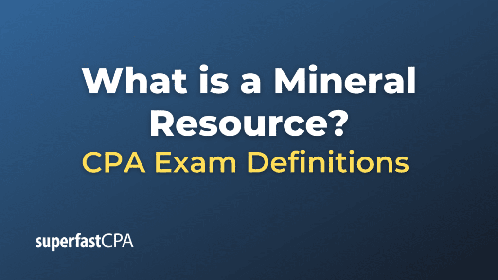 Mineral Resource