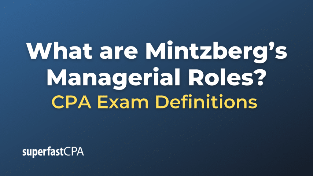 Mintzberg’s Managerial Roles