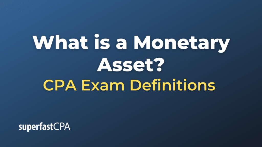 Monetary Asset