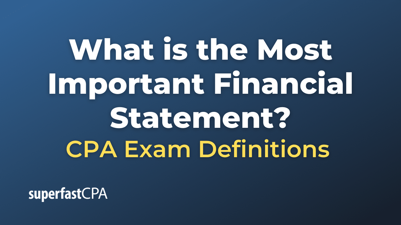 What is the Most Important Financial Statement? – SuperfastCPA CPA Review
