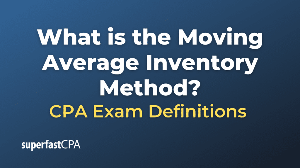 Moving Average Inventory Method