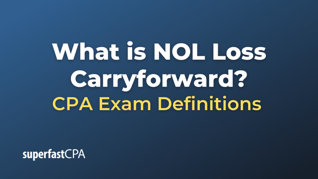 NOL Loss Carryforward
