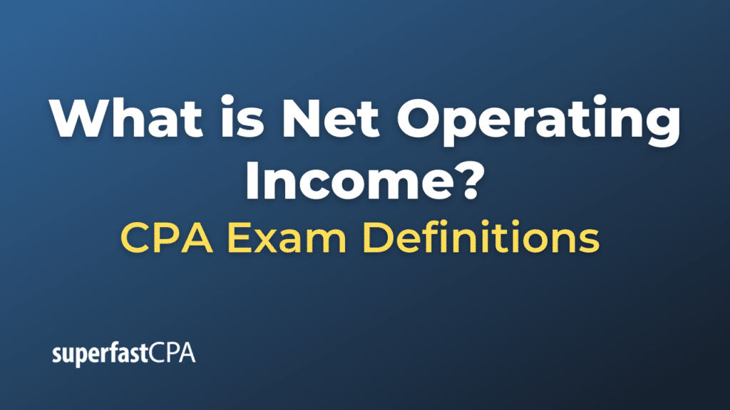 Net Operating Income