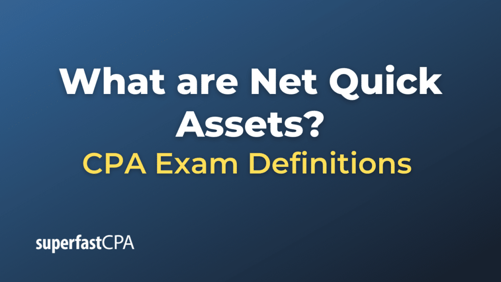 Net Quick Assets