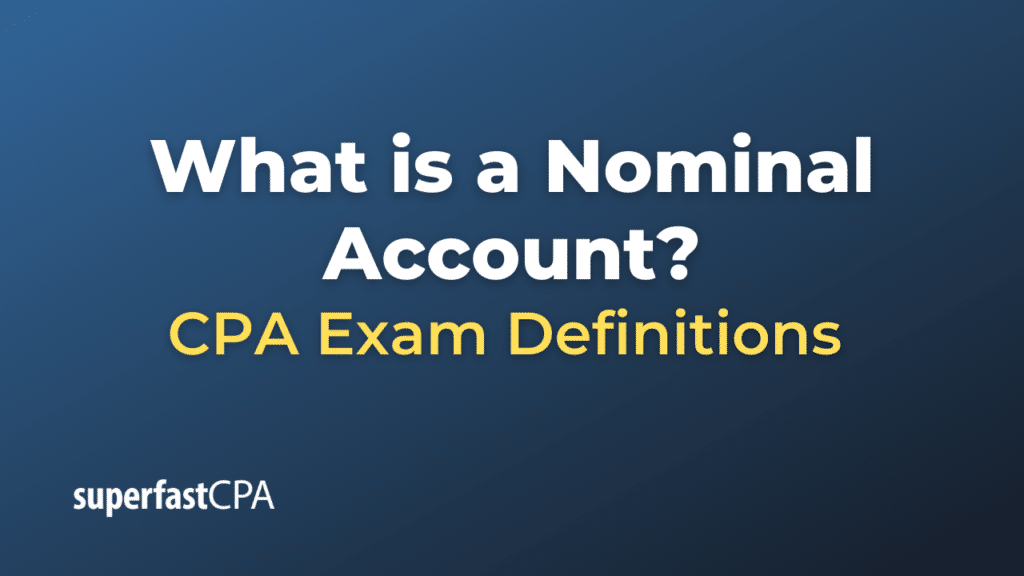 Nominal Account