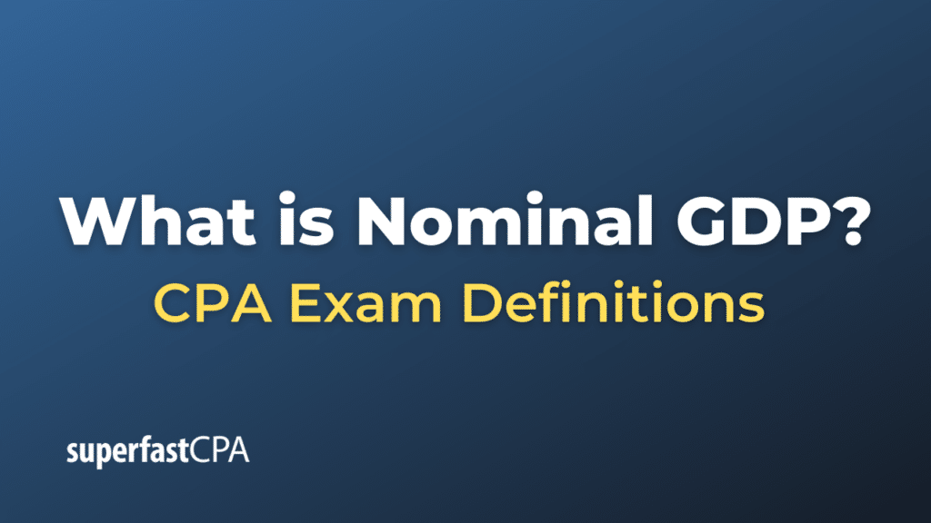 Nominal GDP