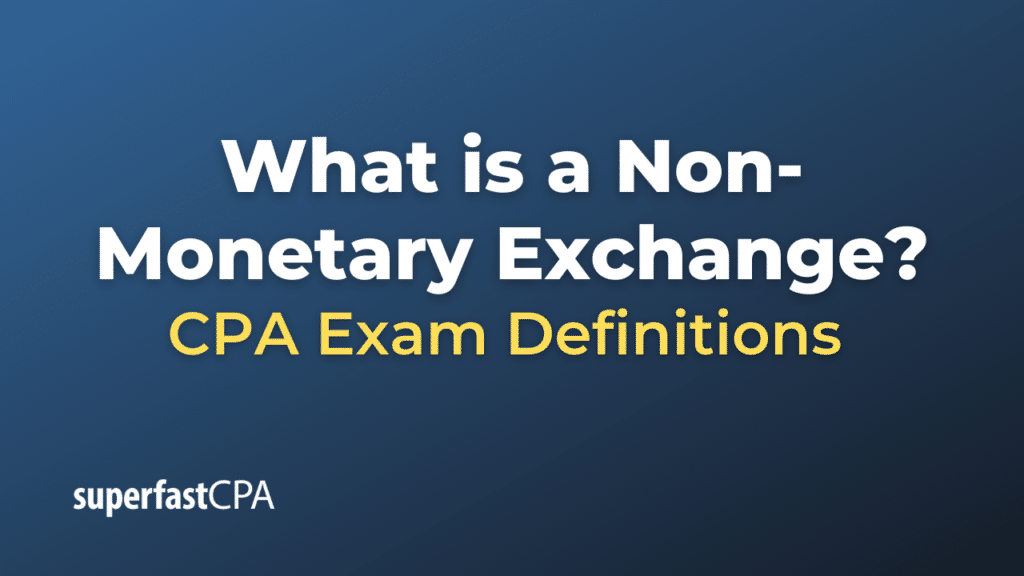 Non-Monetary Exchange