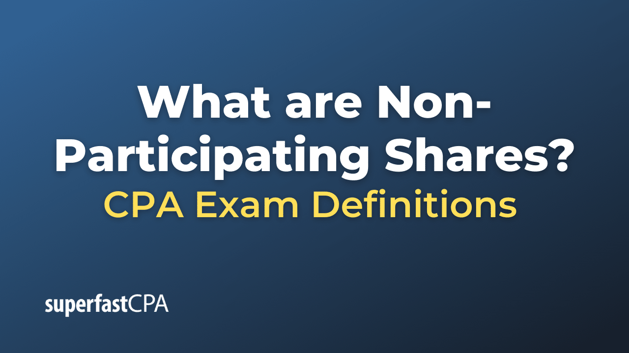 Non-Participating Shares
