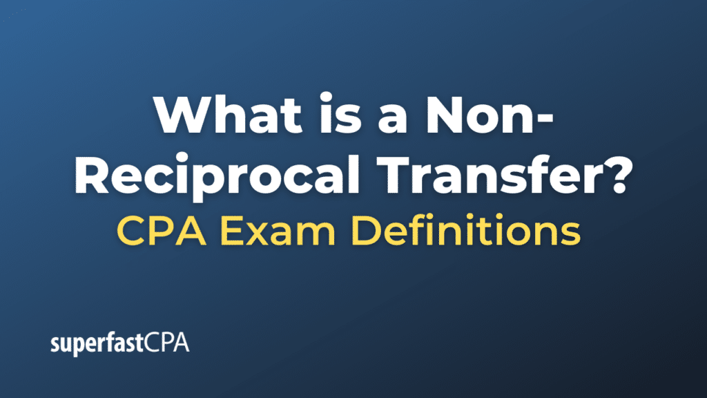 Non-Reciprocal Transfer