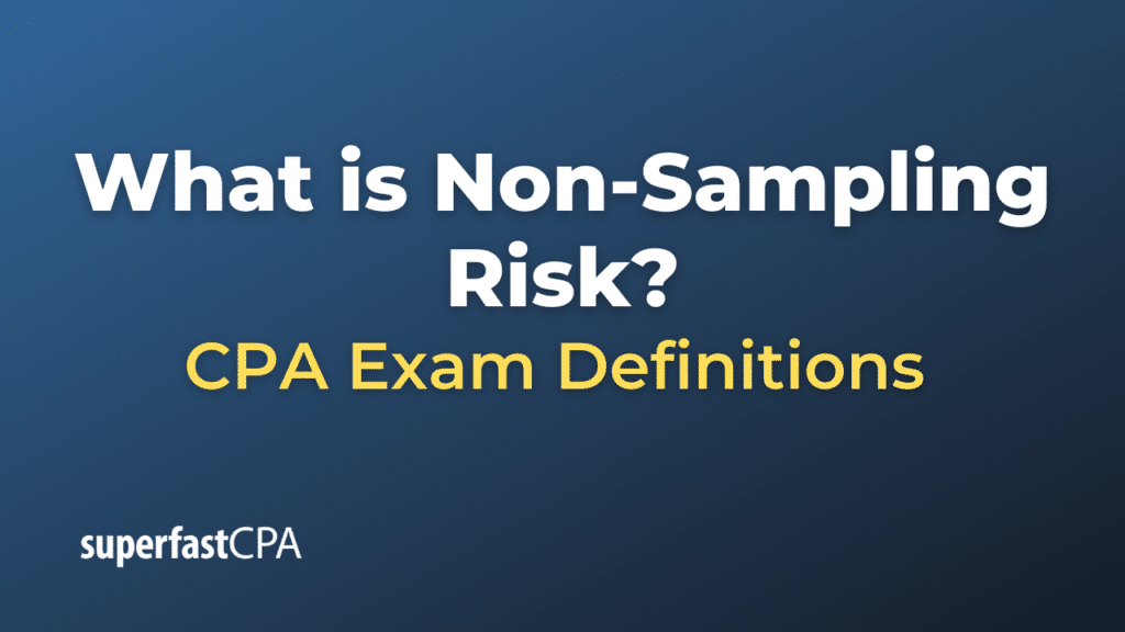 Non-Sampling Risk