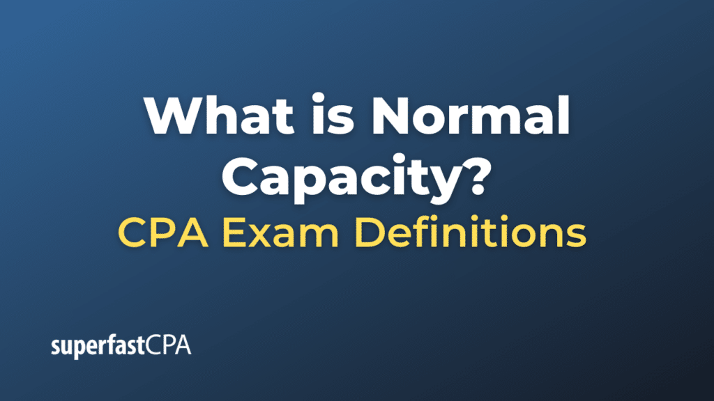 Normal Capacity