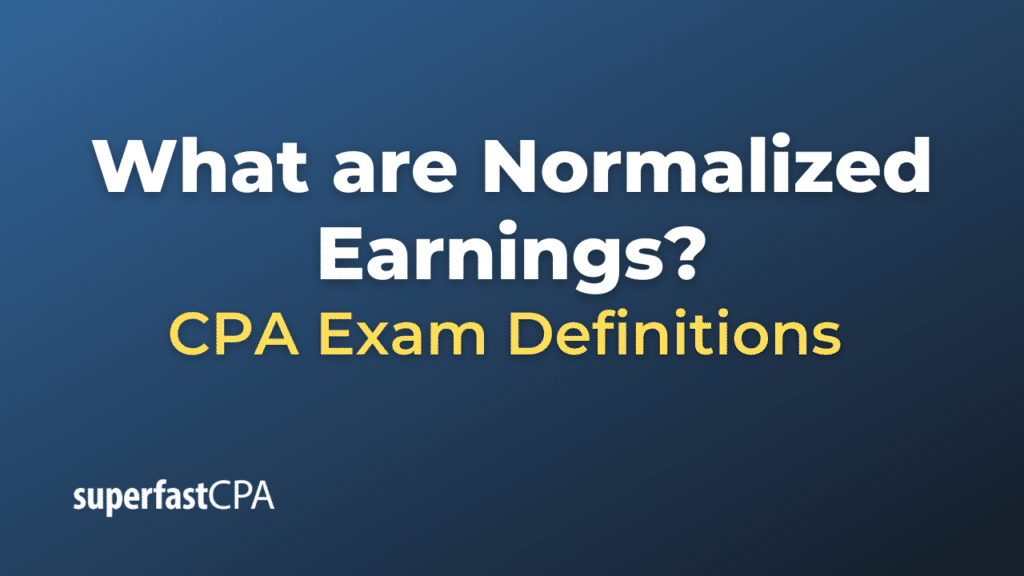 Normalized Earnings