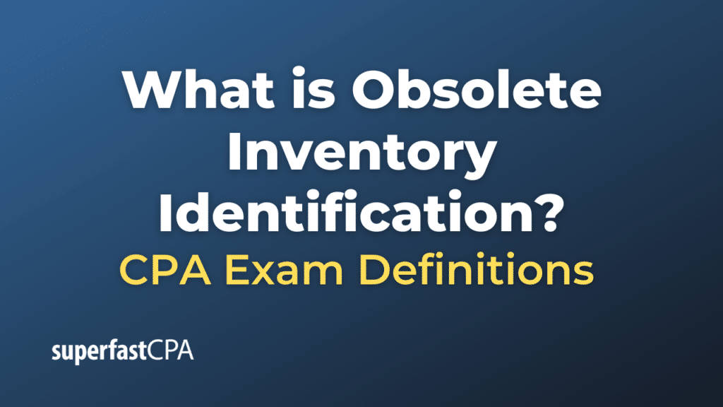 Obsolete Inventory Identification
