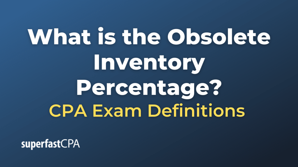 Obsolete Inventory Percentage