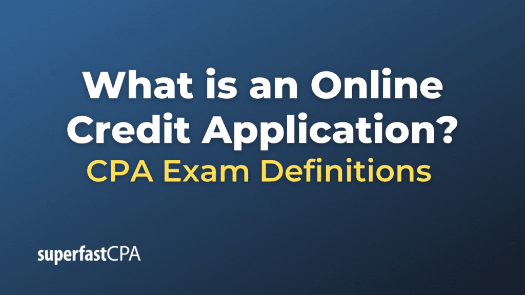 Online Credit Application