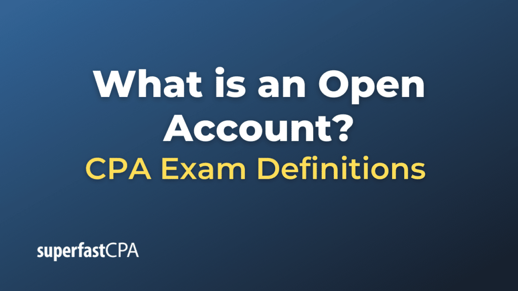 Open Account