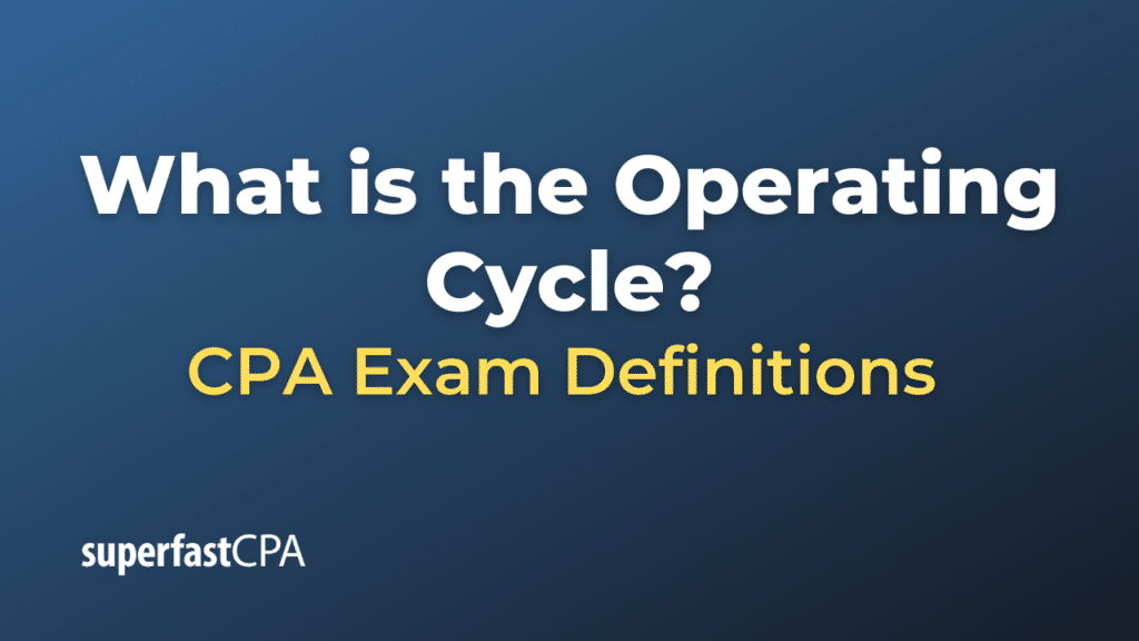 Operating Cycle
