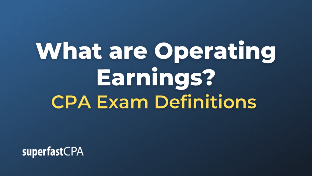 Operating Earnings