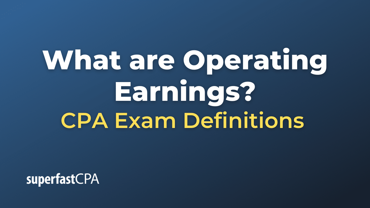 Operating Earnings