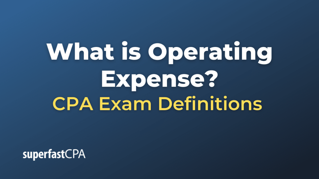 Operating Expense