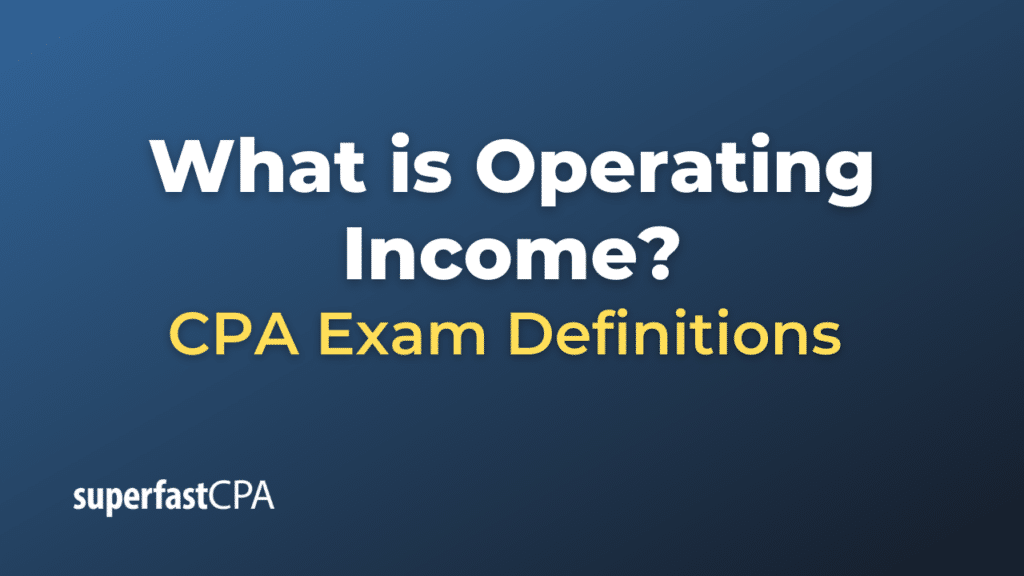 Operating Income