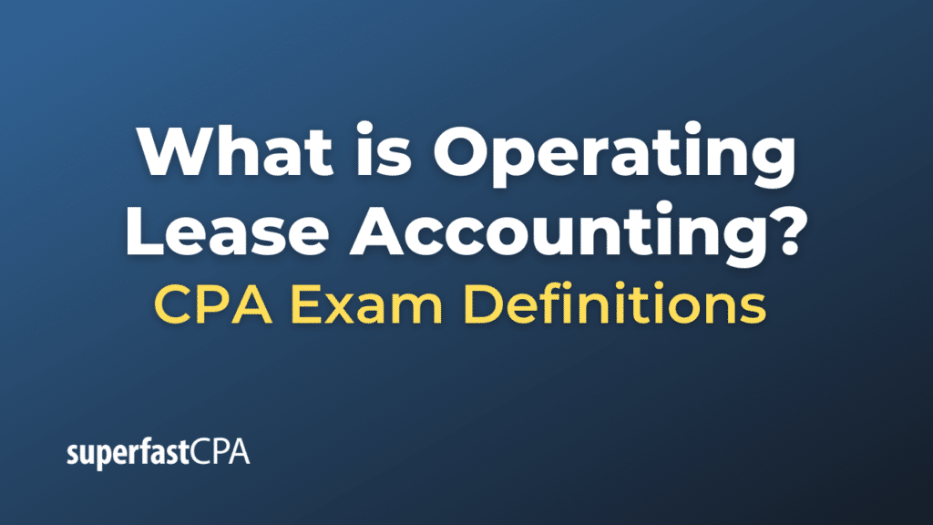 Operating Lease Accounting