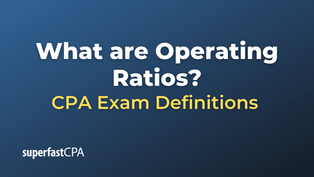 Operating Ratios