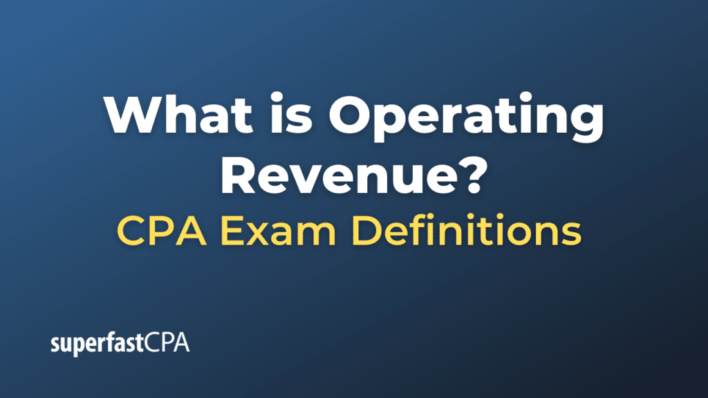 Operating Revenue