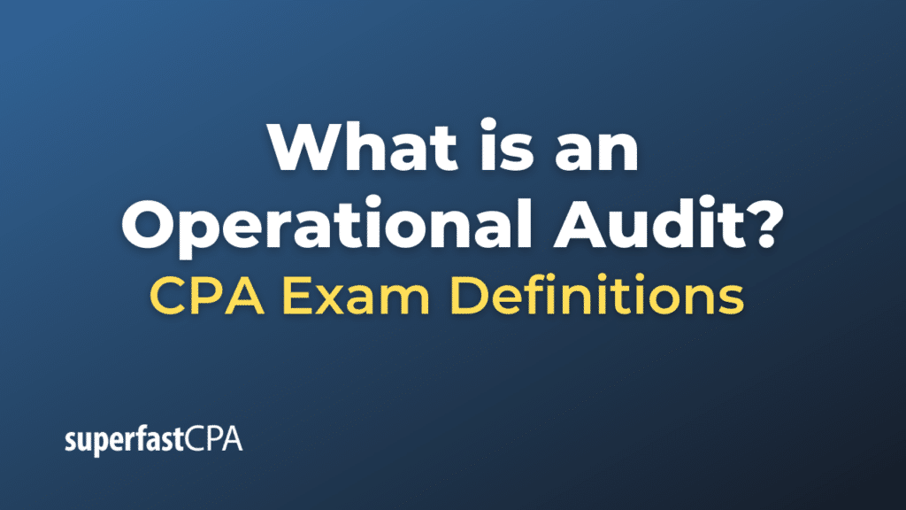 Operational Audit
