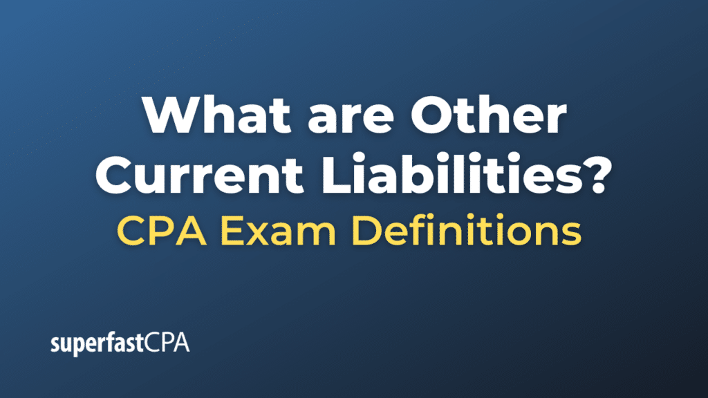 Other Current Liabilities