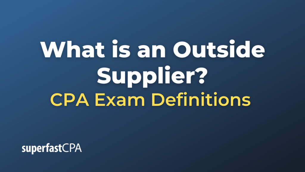 Outside Supplier