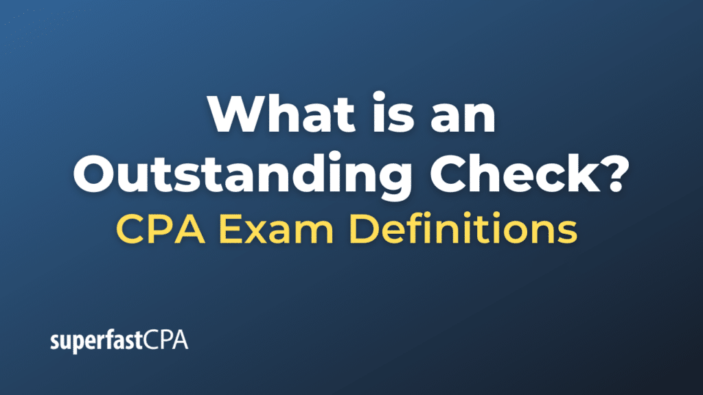 Outstanding Check