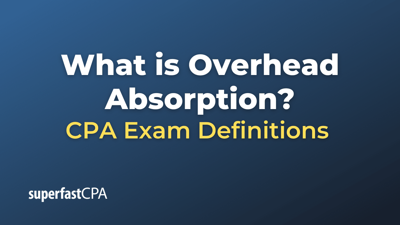 What is Overhead Absorption?