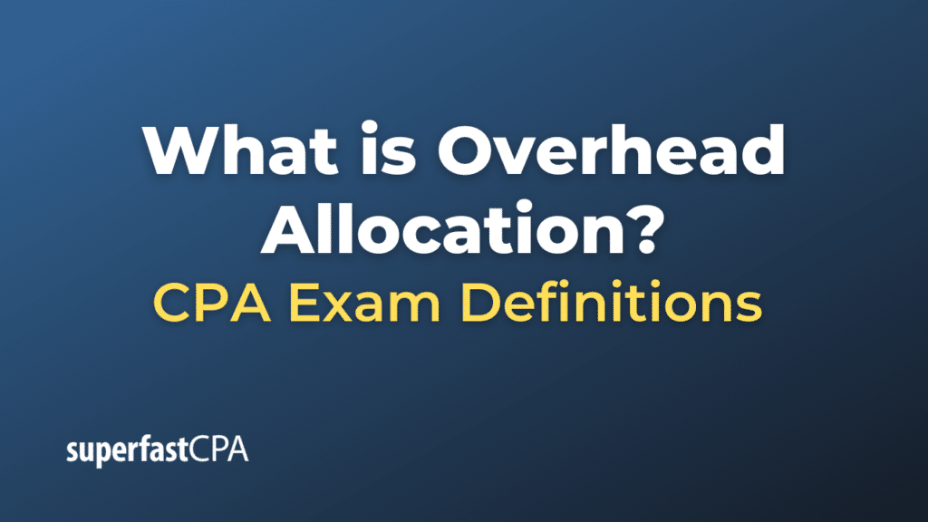 Overhead Allocation