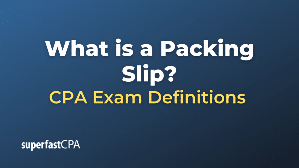 Packing Slip