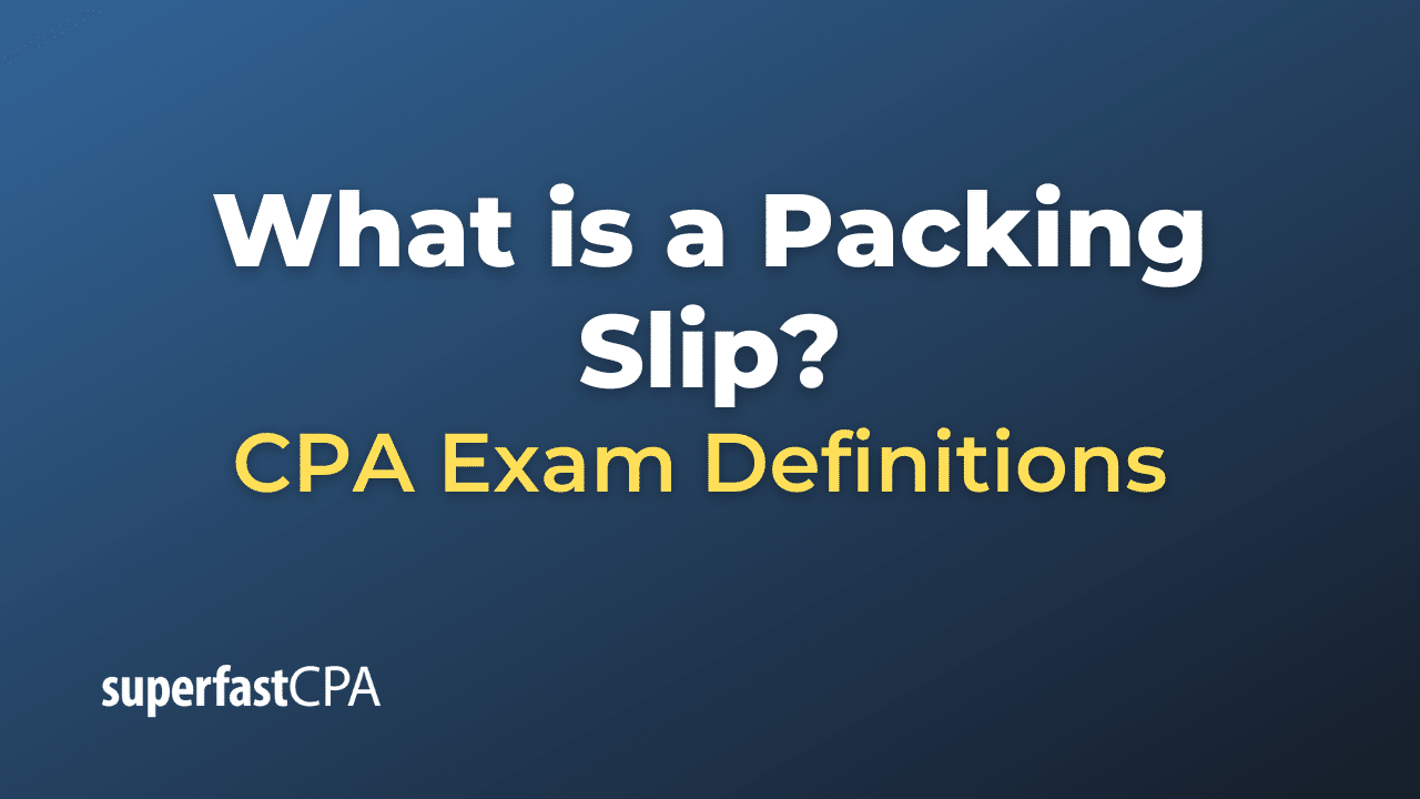Packing Slip