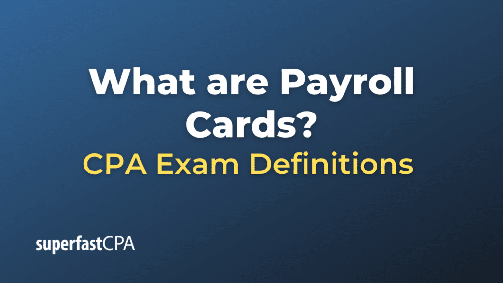 Payroll Cards