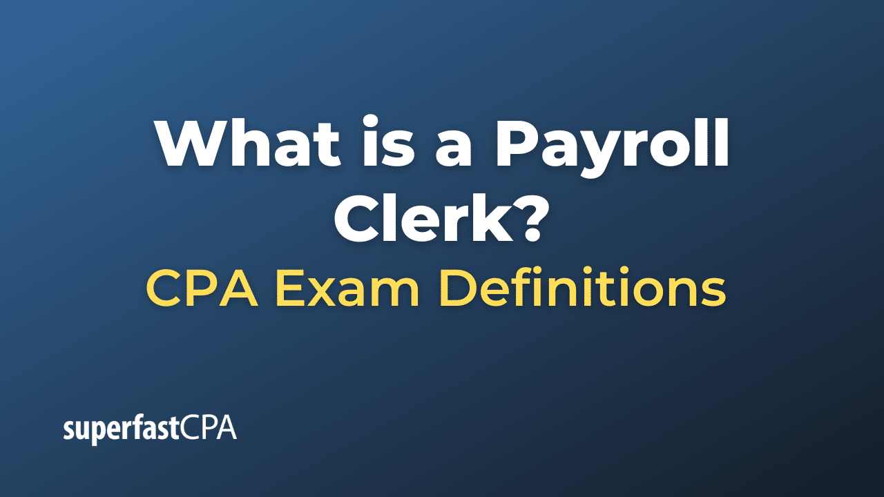 Payroll Clerk