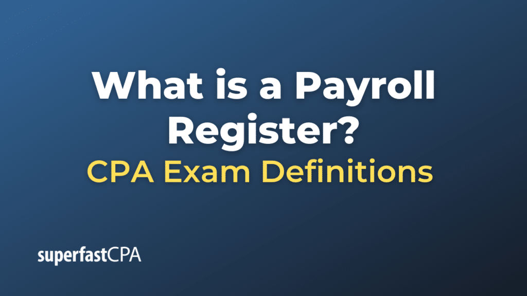 Payroll Register
