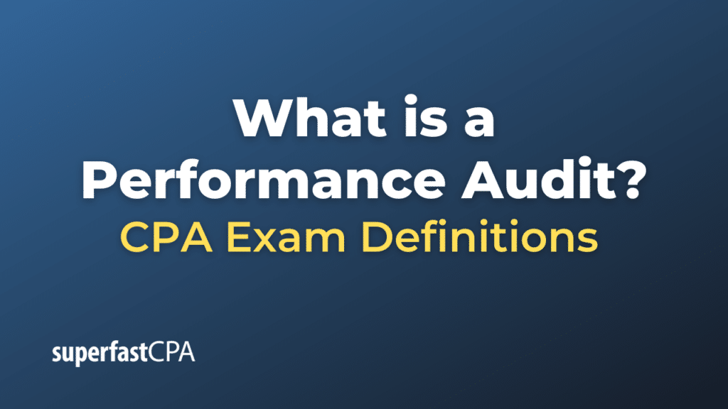 Performance Audit