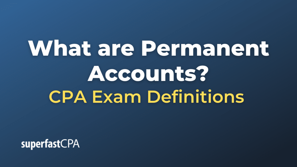 Permanent Accounts