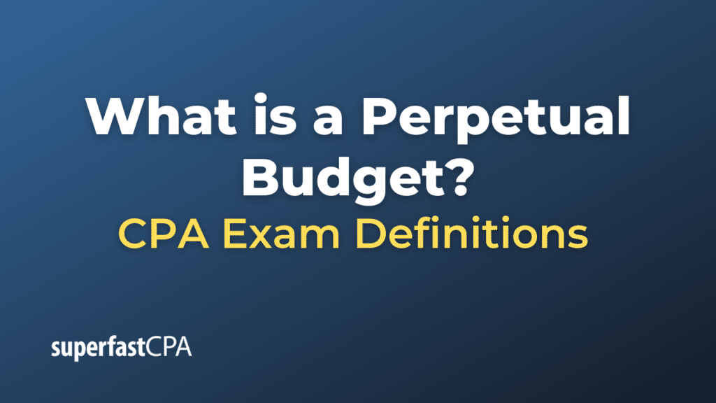 Perpetual Budget