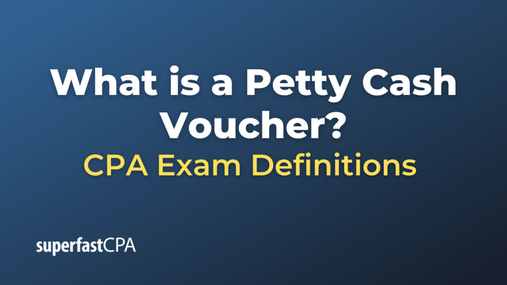 Petty Cash Voucher