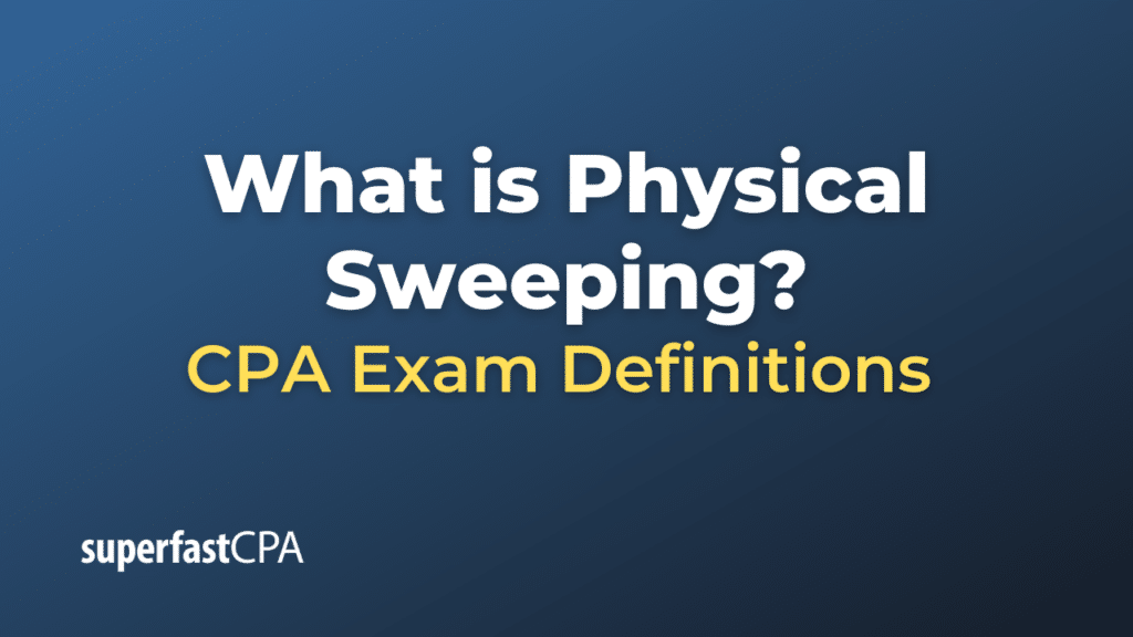 Physical Sweeping